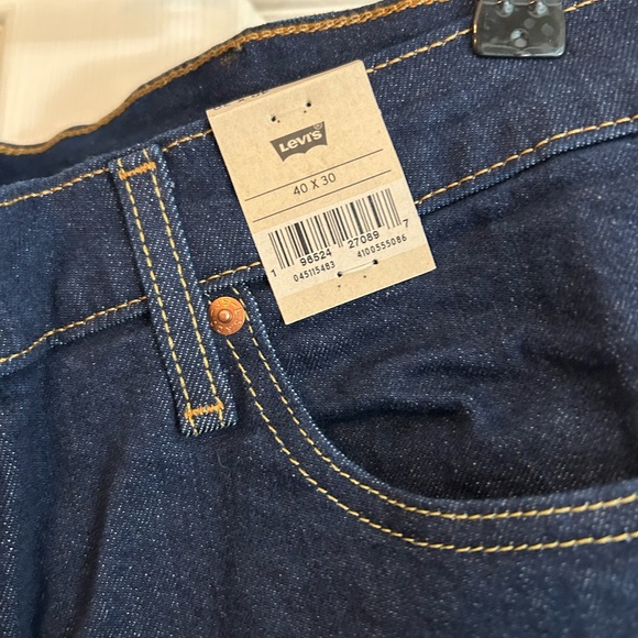 Levi's Men’s 511 Dark Blue Slim Stretch NWT Jeans 40x30 - Picture 4 of 9